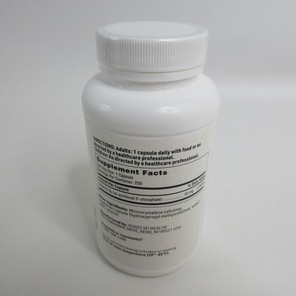 Klaire Labs P-5-P Vitamin B6 Pyridoxal 5'-Phospate 250 Capsules SFI Health - Picture 2 of 2